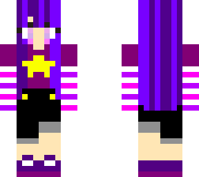 star but pink and purple
