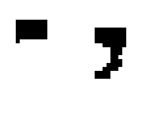 white with a bit of black