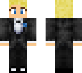 blond boy in suit