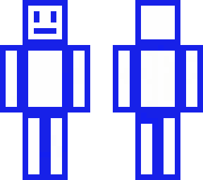 blue outlines skin