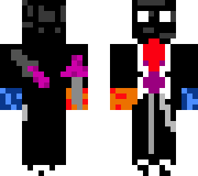 elemental wither skelaton with knives and servant outfit