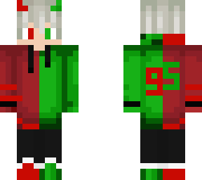 red x green hoodie skin