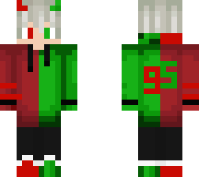 red x green hoodie skin