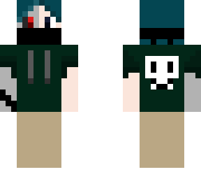 robot boy wearing green hoodie