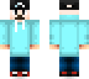 blue hoodie