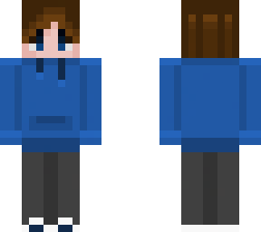 blue hoodie boy