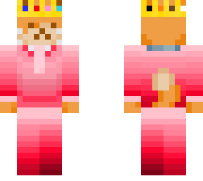 cat with suit and crown pink