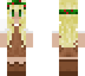 farm girl with an overall and a flower crown
