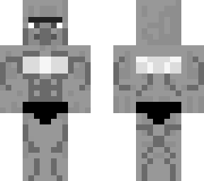 gigachad villager (gray eyes) (bandage) (wide)
