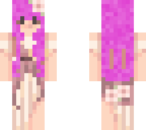 girl with pink hair