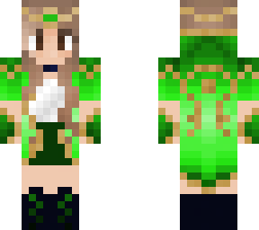 green elven warrior | Minecraft Skin
