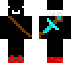 turbogetingen. holding a sword on the back
