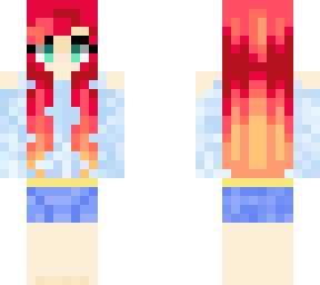 red head ombray red-yellow