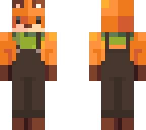 fox with overalls