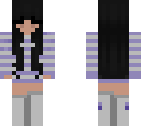 regular purple sweater w/ socks