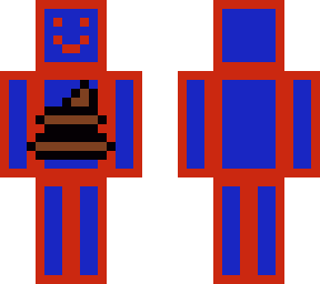 redandblueweirddudewithpoop