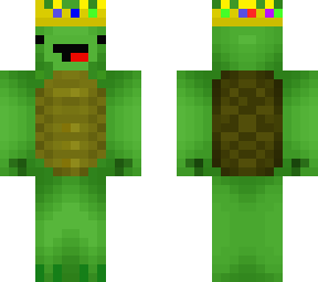 turtle with technoblade crown