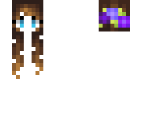 female hb - dark brunette w/ flowers