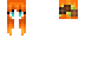 female hb - short orange w/ flowers v2
