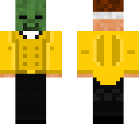 guy with a zombie mask