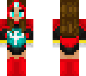 red & cyan warrior