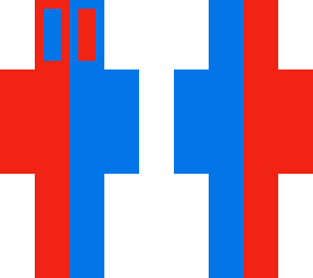 red and blue