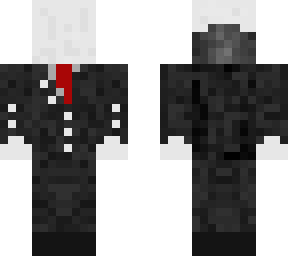 suit with blank white mask