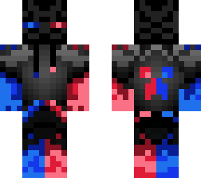 enderman red blue