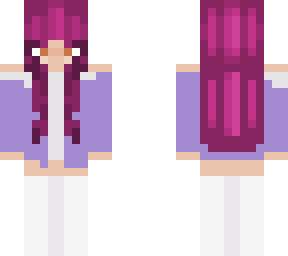 standart purple hair girl skin