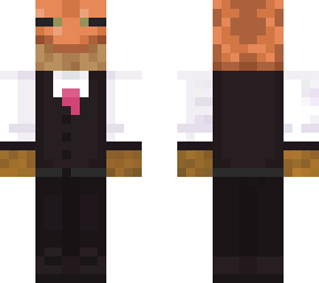 frog in a suit -orange