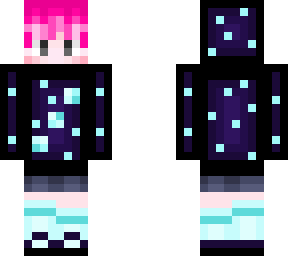 orion pink hair with hood