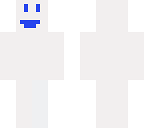 white/blue and blue face