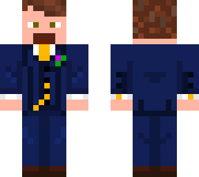 3 piece blue suit