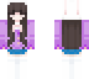 chica uniforme lavanda