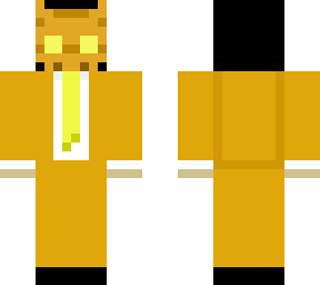 gold mask and suit