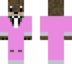 pink suit otter