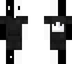 black and white