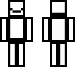 black and white basic skin