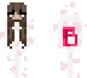 brown haired girl pink cow (onesie)