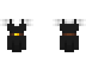 female ob - black dress w/ white & belt