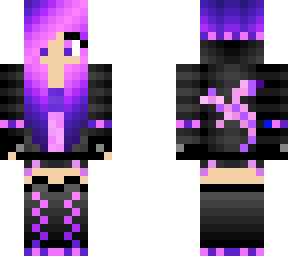 pink and purpel girl