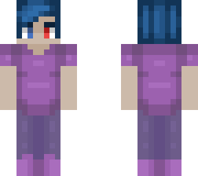 blue haired male (heterochromia)