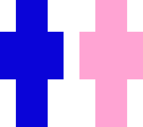 dark blue and light pink