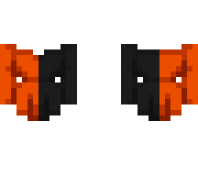 female ob - split orange & black dress