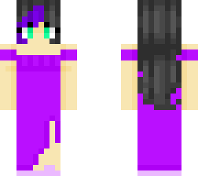 girl with a purple dress