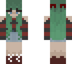 green hair girl