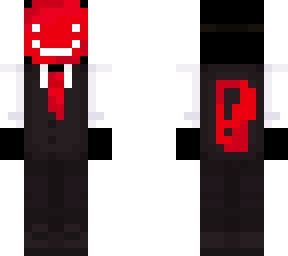 smiling red elegant mask