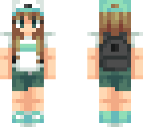 allison gilmore - mint summer with backpack (new shading, fixed hat)
