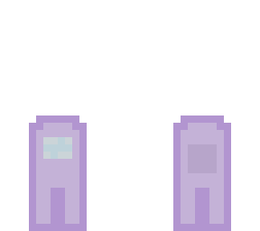 among us character ~ purple ~ half body skin