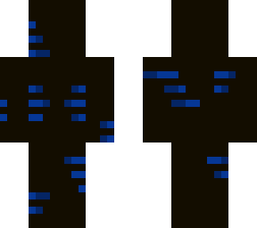 black skin with blue stripes